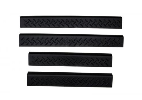 AVS Black 4pc Door Sill Stepshields 02-21 Ram, Dakota, Durango